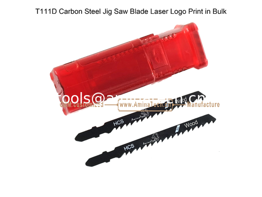 T111D Carbon Jig Saw Blade Laser Logo Print in Bulk size:100mmx8x6T, Cutting Woods,Reciprocating Saw Blade supplier