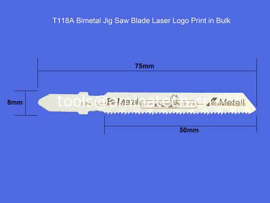 T118A Bimetal Jig Saw Blade Laser Logo Print in Bulk,Reciprocating Saw Blade ,Power Tools supplier