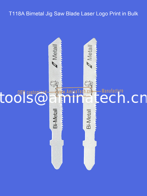 T118A Bimetal Jig Saw Blade Laser Logo Print in Bulk,Reciprocating Saw Blade ,Power Tools supplier