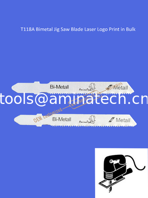 T118A Bimetal Jig Saw Blade Laser Logo Print in Bulk,Reciprocating Saw Blade ,Power Tools supplier