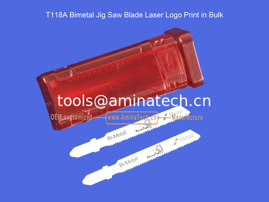 T118A Bimetal Jig Saw Blade Laser Logo Print in Bulk,Reciprocating Saw Blade ,Power Tools supplier