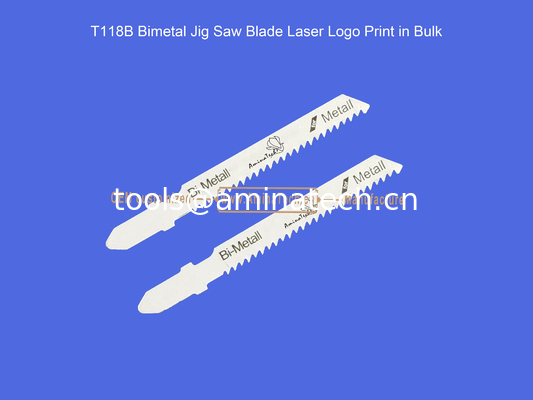 T118B Bimetal Jig Saw Blade Laser Logo Print in Bulk,Reciprocating Saw Blade ,Power Tools supplier