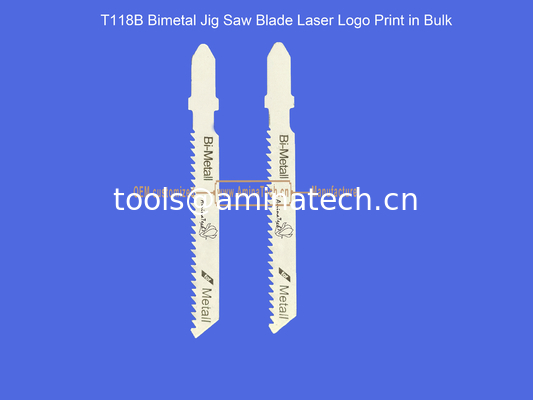 T118B Bimetal Jig Saw Blade Laser Logo Print in Bulk,Reciprocating Saw Blade ,Power Tools supplier