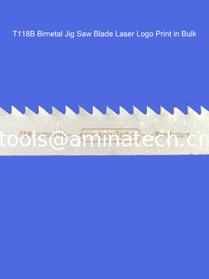 T118B Bimetal Jig Saw Blade Laser Logo Print in Bulk,Reciprocating Saw Blade ,Power Tools supplier