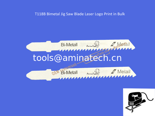 T118B Bimetal Jig Saw Blade Laser Logo Print in Bulk,Reciprocating Saw Blade ,Power Tools supplier