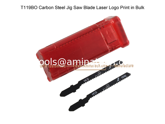 T119BO Carbon Jig Saw Blade Laser Logo Print in Bulk size:75mmX6x12T, Cutting Woods,Reciprocating Saw Blade supplier