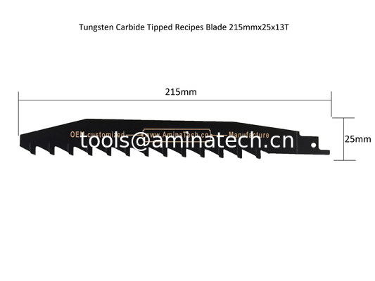 Tungsten Carbide Tipped Recipes Blade 215mmx25x13T,Reciprocating,Power Tools supplier