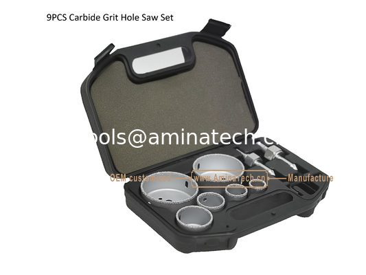 9PCS Carbide Grit Hole Saw Set,Drill,Power Tools supplier
