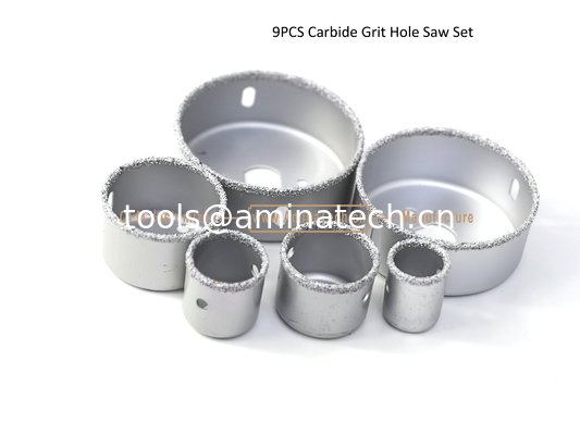 9PCS Carbide Grit Hole Saw Set,Drill,Power Tools supplier