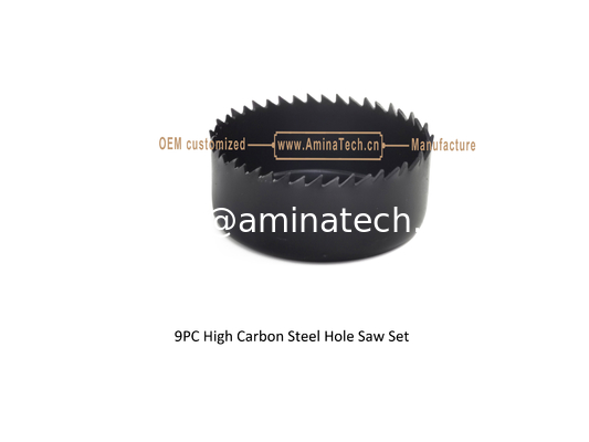 9PC High Carbon Steel Hole Saw Set supplier