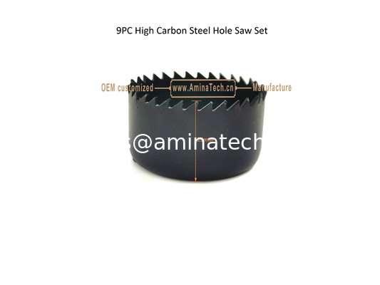 9PC High Carbon Steel Hole Saw Set supplier