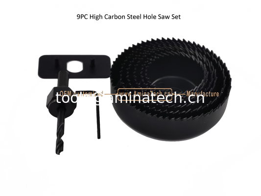 9PC High Carbon Steel Hole Saw Set supplier