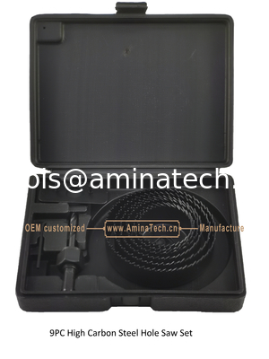 9PC High Carbon Steel Hole Saw Set supplier