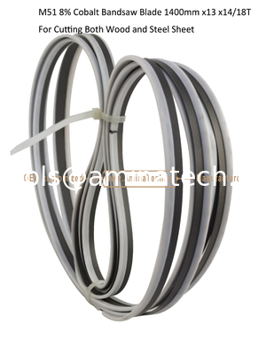 M51 8% Cobalt Band Saw Blade   1400mm x13 x14/18T   For Cutting Both Wood and Steel Sheet supplier
