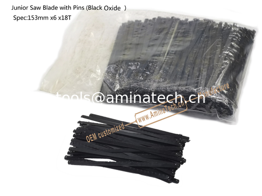Junior Saw Blade with Pins (Black Oxide) Spec:153mmx6x18T Cutting wood,Plastic,Low-hardness metal supplier