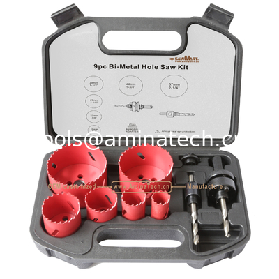 9PC Bi-Metal Hole Saw Set,Power Tools,Drill Bits supplier
