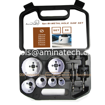 9PC Bi-Metal Hole Saw Kit,Power Tools,Drill Bits supplier