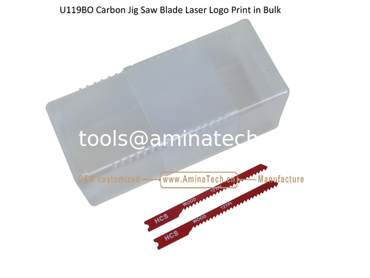 U119BO Carbon Steel Jig Saw Blade Laser Logo Print in Bulk size:75mmX6x12T, Cutting Wood,s,Reciprocating Saw Blade supplier