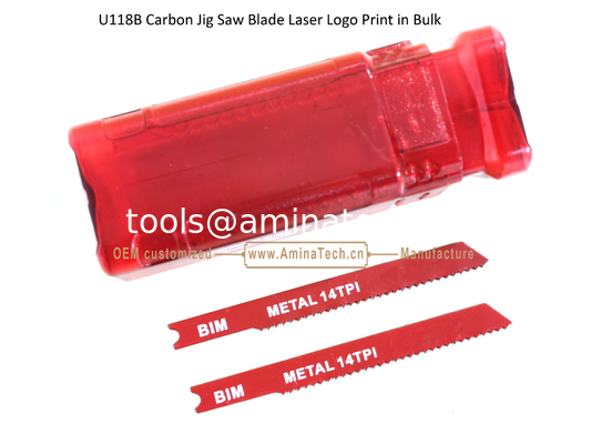 U118B Bimetal Jig Saw Blade Laser Logo Print in Bulk,Reciprocating Saw Blade ,Power Tools supplier