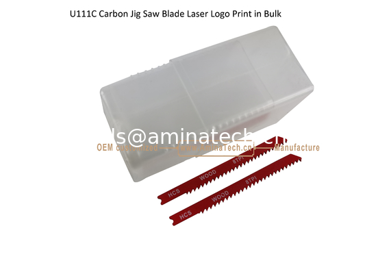 U111C Carbon Steel Jig Saw Blade Laser Logo Print in Bulk size:100mmx8x8T, Cutting Woods,Reciprocating Saw Blade supplier