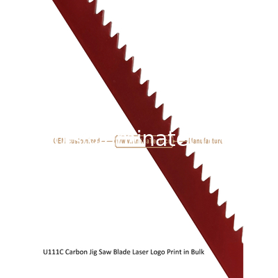 U111C Carbon Steel Jig Saw Blade Laser Logo Print in Bulk size:100mmx8x8T, Cutting Woods,Reciprocating Saw Blade supplier