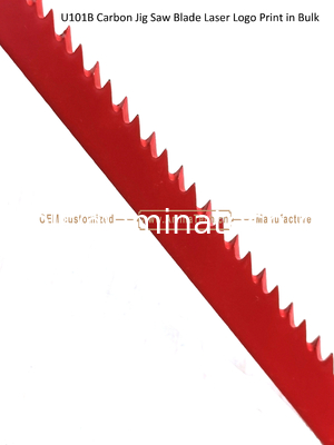 U101B Carbon Steel Jig Saw Blade Laser Logo Print in Bulk size:100mmx8x10T, Reciprocating Saw Blade supplier