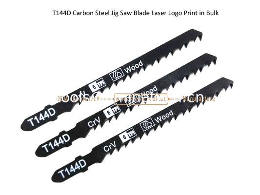 T144D Carbon Jig Saw Blade Laser Logo Print in Bulk size:100mmx8x6T, Cutting Woods,Reciprocating Saw Blade supplier