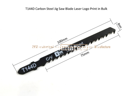 T144D Carbon Jig Saw Blade Laser Logo Print in Bulk size:100mmx8x6T, Cutting Woods,Reciprocating Saw Blade supplier