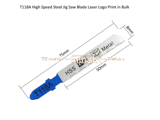 T118A High Speed Steel Jig Saw Blade Laser Logo Print in Bulk,Reciprocating Saw Blade ,Power Tools supplier