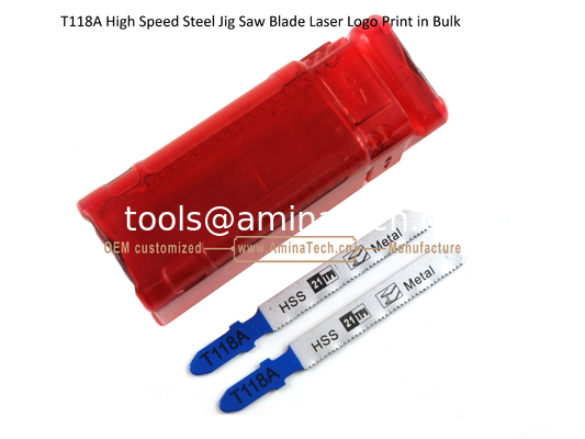 T118A High Speed Steel Jig Saw Blade Laser Logo Print in Bulk,Reciprocating Saw Blade ,Power Tools supplier