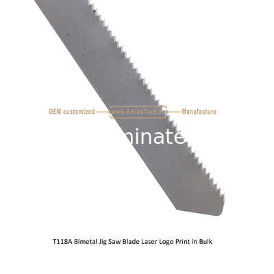 T118AF Bimetal Jig Saw Blade Laser Logo Print in Bulk,Reciprocating Saw Blade ,Power Tools supplier