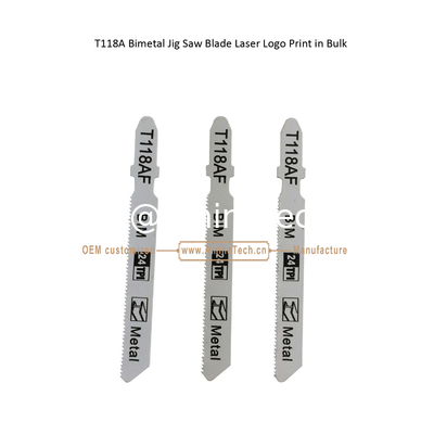 T118AF Bimetal Jig Saw Blade Laser Logo Print in Bulk,Reciprocating Saw Blade ,Power Tools supplier
