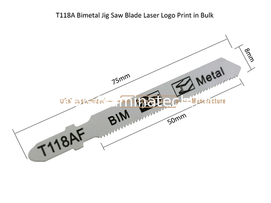 T118AF Bimetal Jig Saw Blade Laser Logo Print in Bulk,Reciprocating Saw Blade ,Power Tools supplier