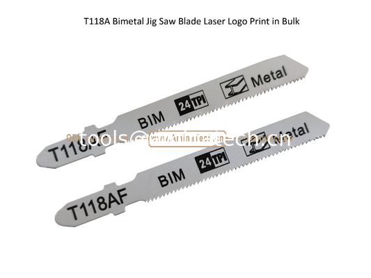 T118AF Bimetal Jig Saw Blade Laser Logo Print in Bulk,Reciprocating Saw Blade ,Power Tools supplier