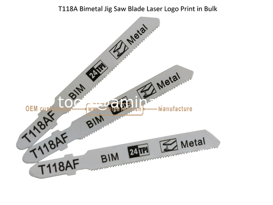 T118AF Bimetal Jig Saw Blade Laser Logo Print in Bulk,Reciprocating Saw Blade ,Power Tools supplier