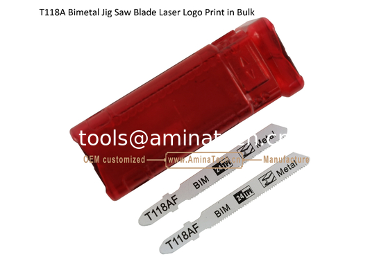 T118AF Bimetal Jig Saw Blade Laser Logo Print in Bulk,Reciprocating Saw Blade ,Power Tools supplier