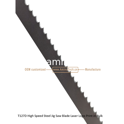 T127D High Speed Steel Jig Saw Blade Laser Logo Print in Bulk size:100mmx8x8T, Cutting Woods,Reciprocating Saw Blade supplier