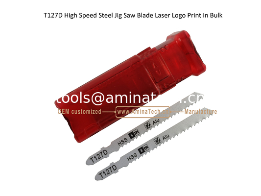 T127D High Speed Steel Jig Saw Blade Laser Logo Print in Bulk size:100mmx8x8T, Cutting Woods,Reciprocating Saw Blade supplier