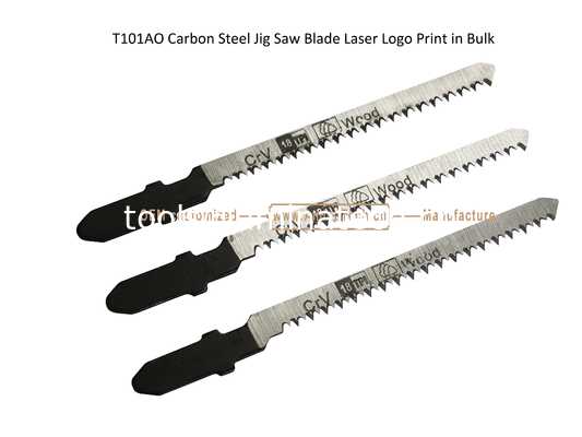 T101AO Carbon Jig Saw Blade Laser Logo Print in Bulk size:83mmx6x18T, Cutting Woods, Reciprocating Saw  Blade supplier