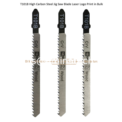 T101B Carbon Steel Jig Saw Blade Laser Logo Print in Bulk size:100mmx8x10T, Cutting Woods,Reciprocating Saw Blade supplier