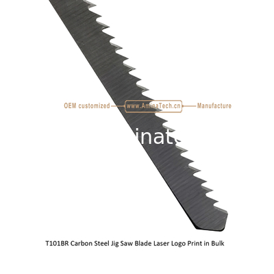 T101BR Carbon Steel Jig Saw Blade Laser Logo Print in Bulk size:100mmx8x10T, Cutting Woods,Reciprocating Saw Blade supplier