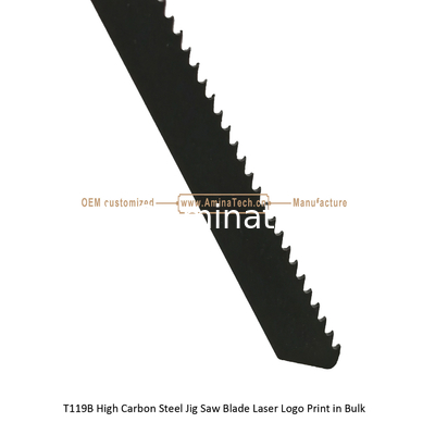 T119B Carbon Jig Saw Blade Laser Logo Print in Bulk size:92mmX8x12T, Cutting Wood,Reciprocating supplier