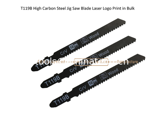 T119B Carbon Jig Saw Blade Laser Logo Print in Bulk size:92mmX8x12T, Cutting Wood,Reciprocating supplier