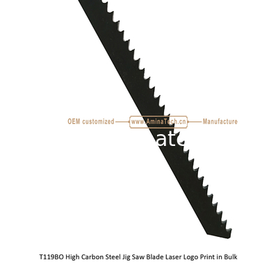 T119BO Carbon Jig Saw Blade Laser Logo Print in Bulk size:82mmX6x12T, Cutting Wood,Reciprocating supplier