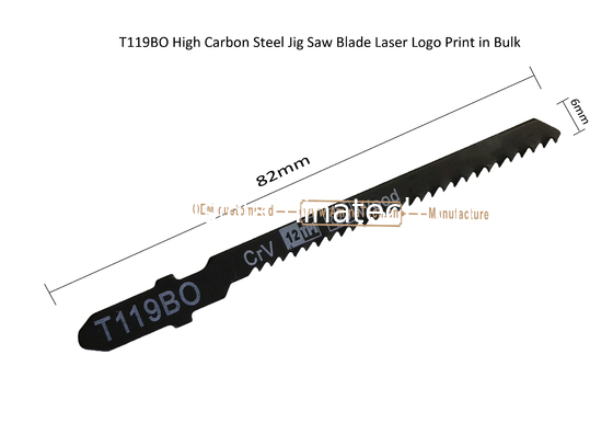 T119BO Carbon Jig Saw Blade Laser Logo Print in Bulk size:82mmX6x12T, Cutting Wood,Reciprocating supplier