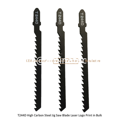 T244D Carbon Jig Saw Blade Laser Logo Print in Bulk size:100mmx6.5x6T, Cutting Woods,Reciprocating Saw Blade,Power Tools supplier
