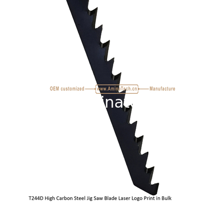 T244D Carbon Jig Saw Blade Laser Logo Print in Bulk size:100mmx6.5x6T, Cutting Woods,Reciprocating Saw Blade,Power Tools supplier
