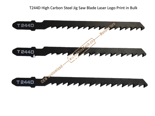 T244D Carbon Jig Saw Blade Laser Logo Print in Bulk size:100mmx6.5x6T, Cutting Woods,Reciprocating Saw Blade,Power Tools supplier