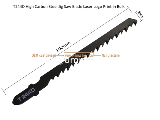 T244D Carbon Jig Saw Blade Laser Logo Print in Bulk size:100mmx6.5x6T, Cutting Woods,Reciprocating Saw Blade,Power Tools supplier