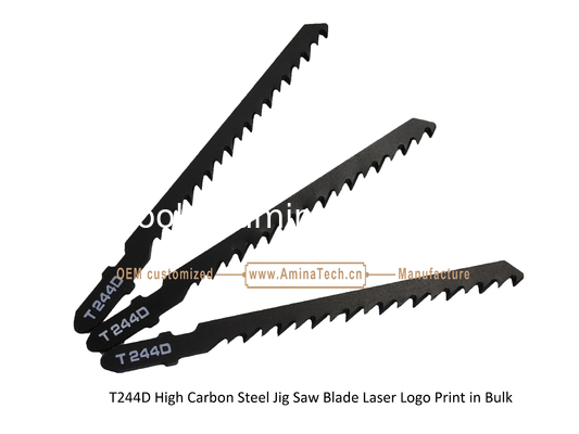 T244D Carbon Jig Saw Blade Laser Logo Print in Bulk size:100mmx6.5x6T, Cutting Woods,Reciprocating Saw Blade,Power Tools supplier